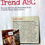 Mode für die, die das Besondere suchen - fabrari im Seitenblicke Magazin Trend ABC