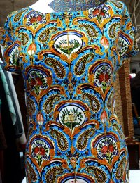 Fotoprint Shirt bunte Kachelwand Golestan Palast, Teheran