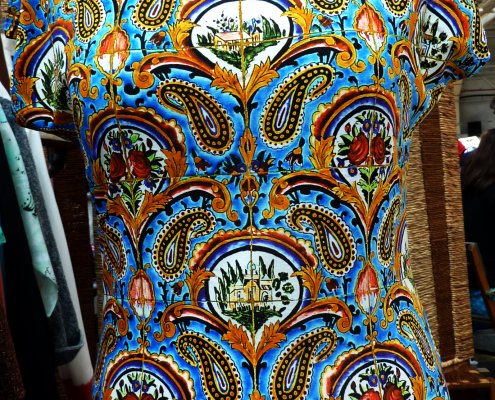 Fotoprint Shirt bunte Kachelwand Golestan Palast, Teheran