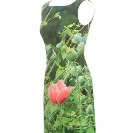 Etuikleid Meine Mohnblume Seitlich Fabrari