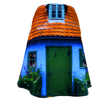 Rock mit Motiv eines Häuschens von der goldenen Gasse in Prag, fabrari