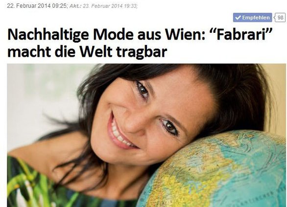 Interview auf vienna.at "Nachhaltige Mode aus Wien"