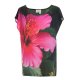 Designer Fotoprint Shirt mit pinker Hibiskus-Blume
