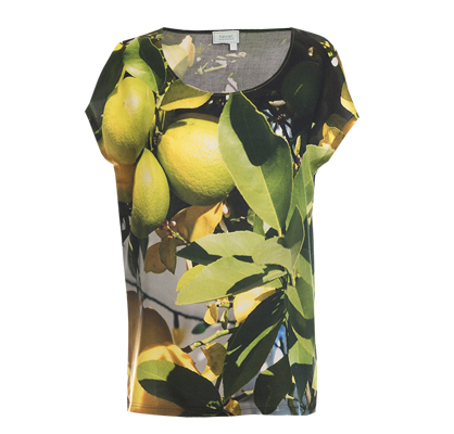 Designer Fotoprint Shirt mit Zitronen