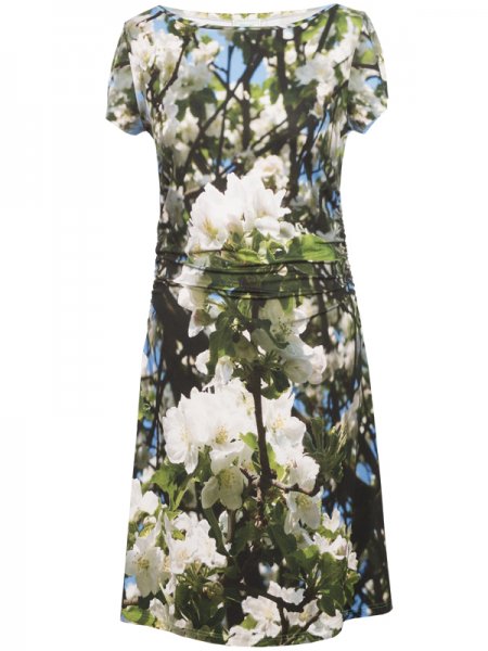 Kleid mit Motiv eines Marillenbaums