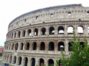 Blick auf Kolloseum in Rom