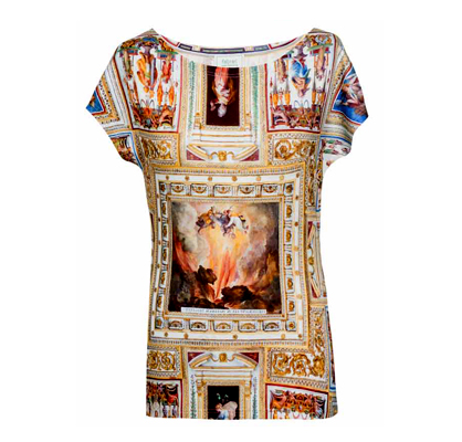 nachhaltiges Damen Shirt - Deckenmalerei-Motiv, Rom