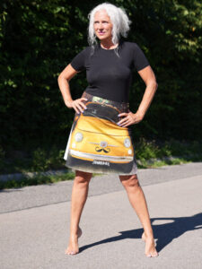 Designer Rock mit Fotoprint Motiv eines Puch 500, limited edition