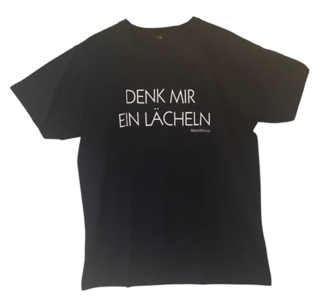 Herren-T-Shirt "Denk mir ein Lächeln"