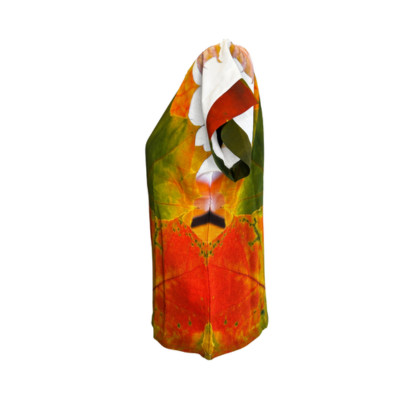 Seitenansicht 1 Viskose Shirt mit Fotoprint Motiv Herbstblätter