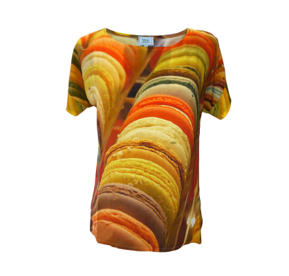 fabrari Ecovero Lenzing Viskose Shirt "Macarons" frontansicht