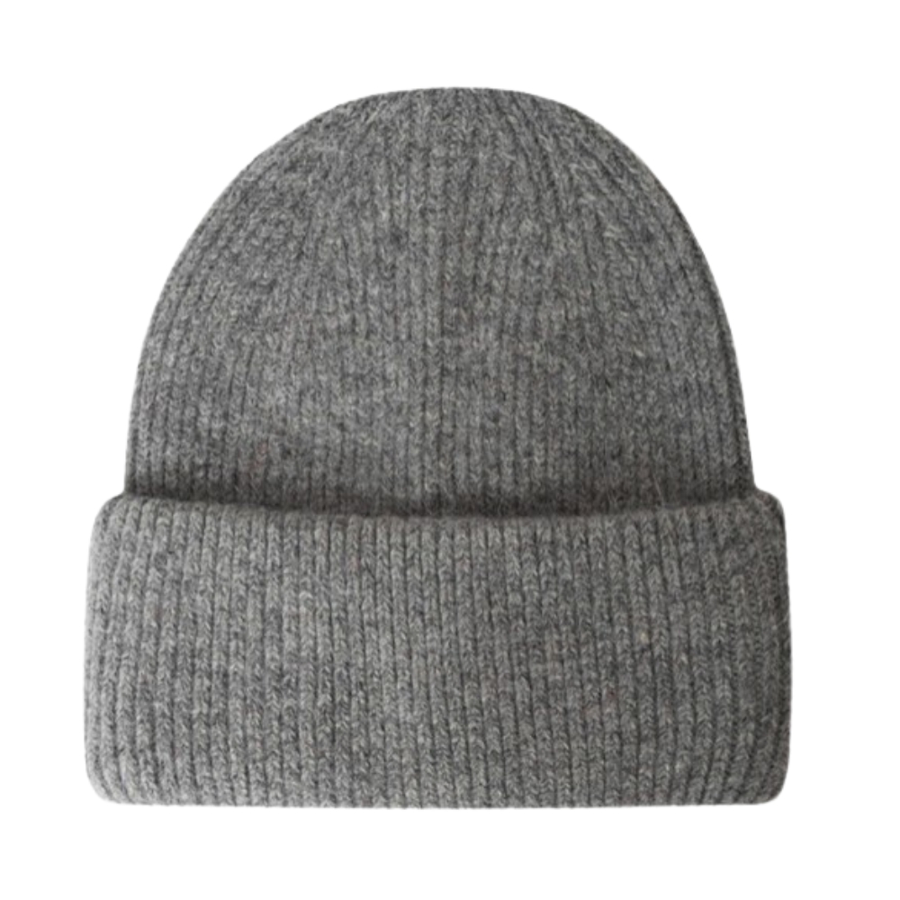 Beanie aus Viskose-Wollmix mit Umschlag – Bild 5