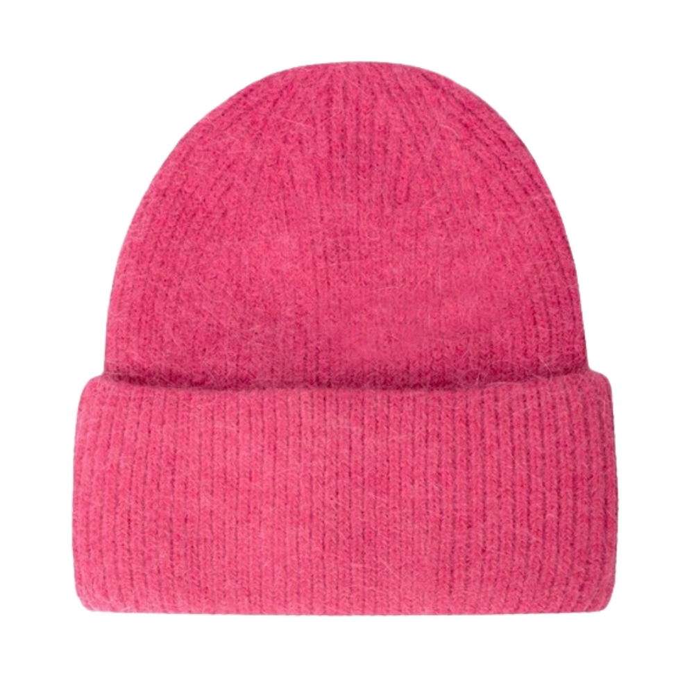 Beanie aus Viskose-Wollmix mit Umschlag – Bild 3